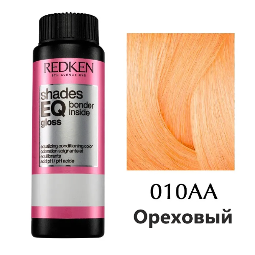 Краска-блеск без аммиака для тонирования и ухода - Redken Shades Eq Gloss Bonder Inside  010AA - Ореховый